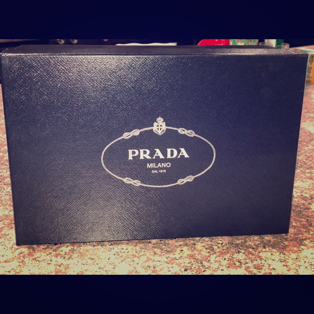 NIB Prada Slip-On Fabric upper/rubber sole.